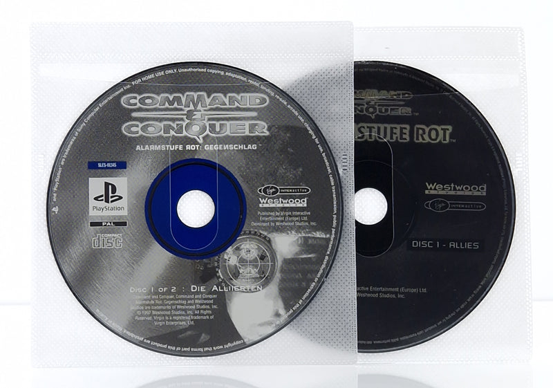 Playstation 1 Spiele : Command & Conquer Alarmstufe Rot + Gegenschlag - 4 PS1 CD