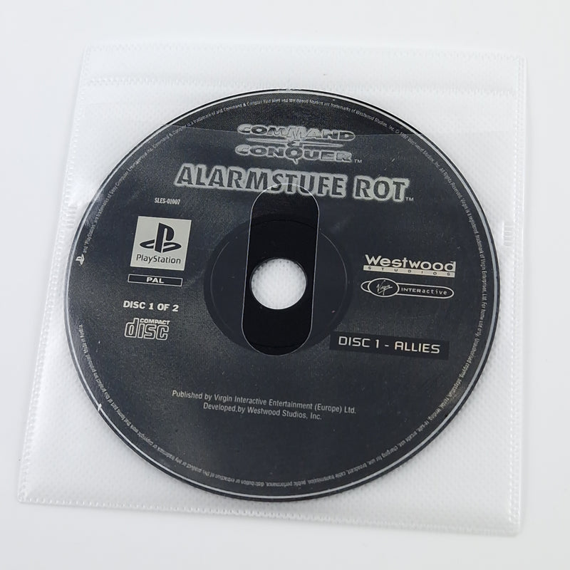 Playstation 1 Spiele : Command & Conquer Alarmstufe Rot + Gegenschlag - 4 PS1 CD