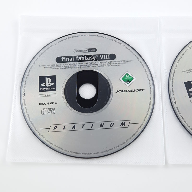 Playstation 1 Spiel : Final Fantasy VIII 8 - Sony PS1 CD 1 - 4 Platinum ohne OVP