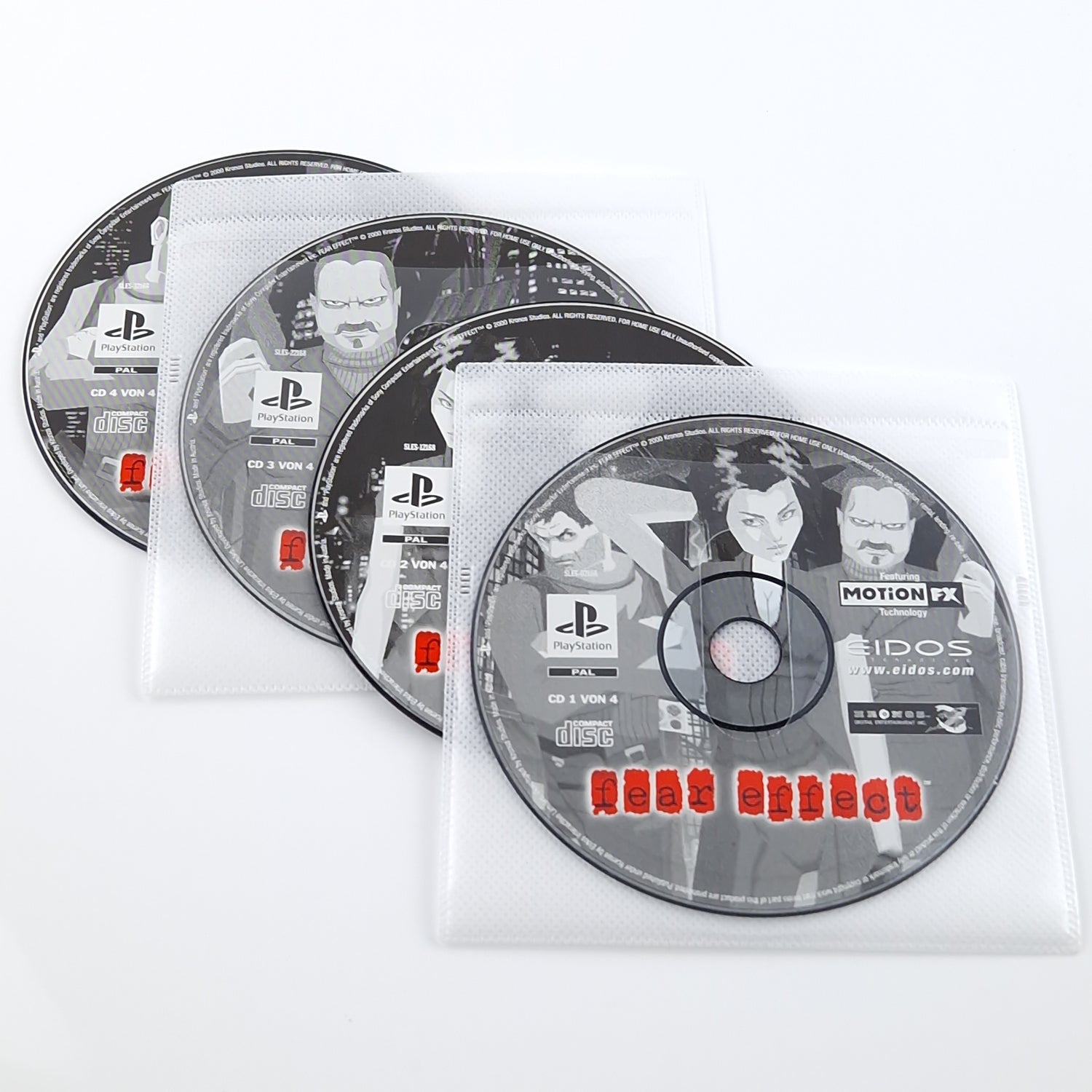 Playstation 1 Spiel : Fear Effect - Sony PSX PS1 lose CDs 1 - 4 ohne OVP