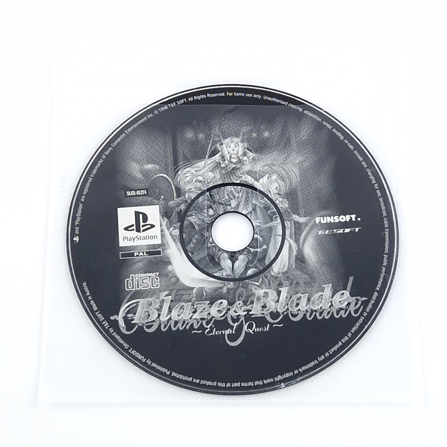 Playstation 1 Spiel : Blaze & Blade Eternal Quest - lose PS1 PSX CD ohne OVP PAL