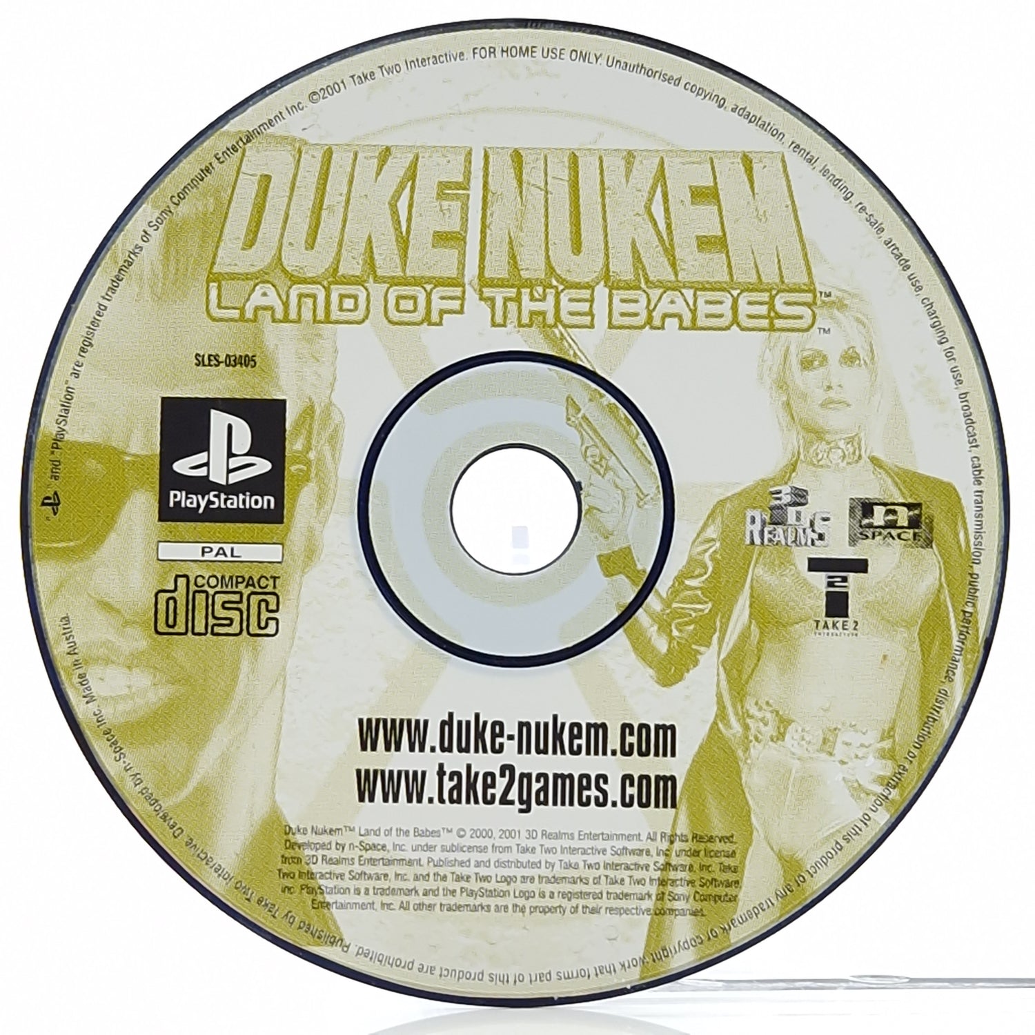 Playstation 1 Spiel : Duke Nukem Land of the Babes lose PS1 PSX CD ohne OVP PAL