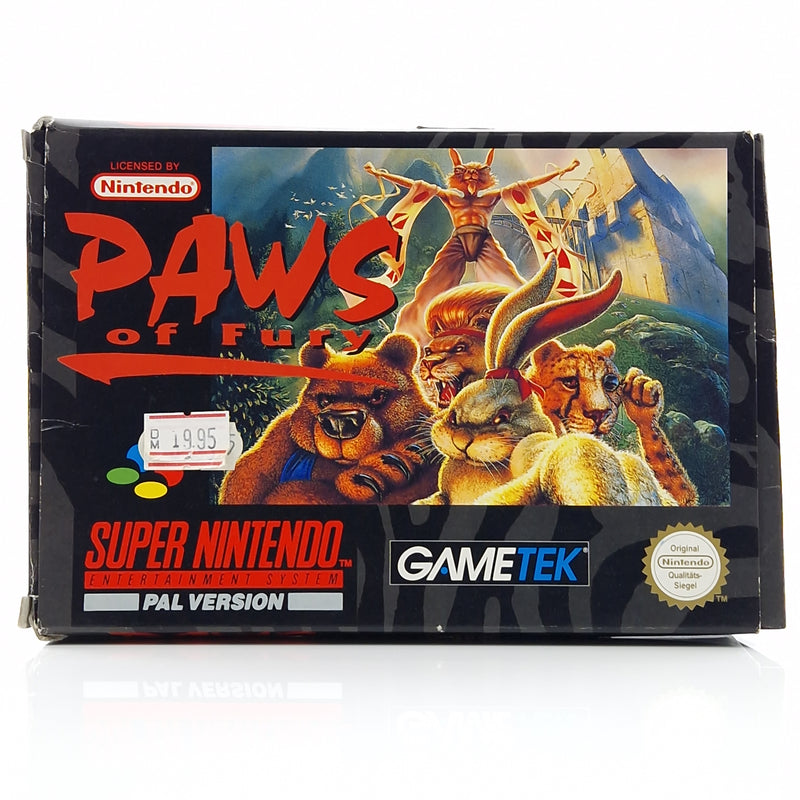 Super Nintendo Spiel : Paws of Fury - Modul Anleitung OVP cib / SNES PAL NOE