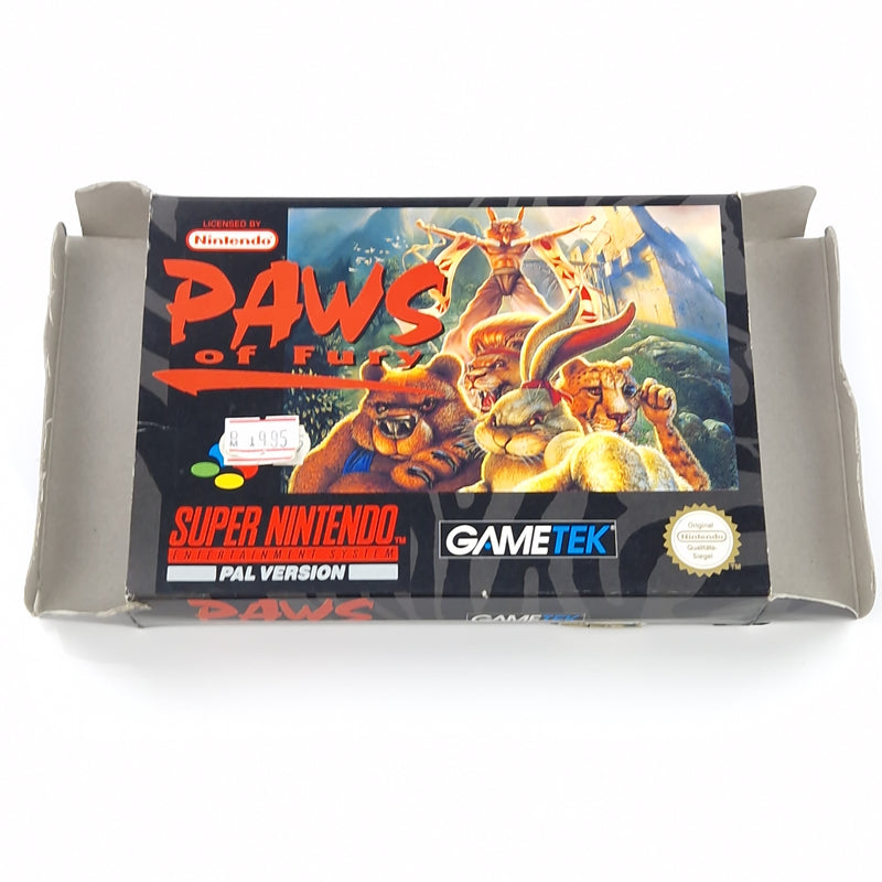 Super Nintendo Spiel : Paws of Fury - Modul Anleitung OVP cib / SNES PAL NOE