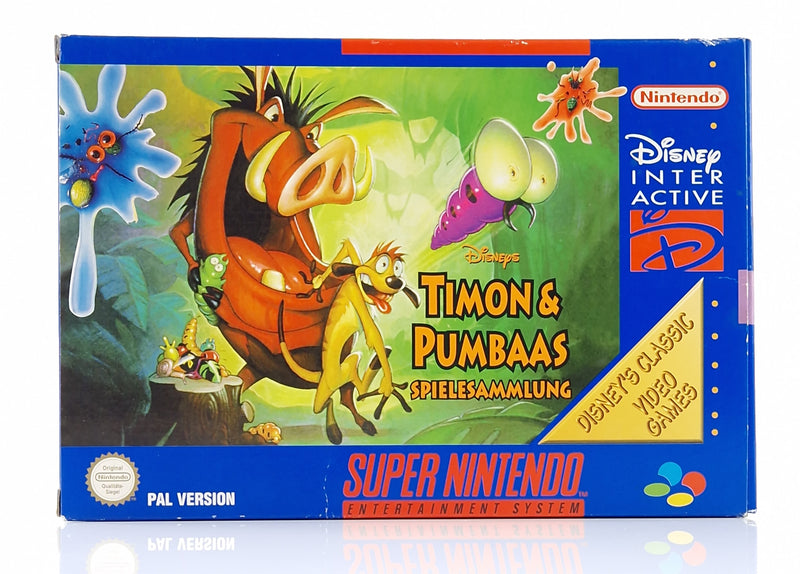 Super Nintendo Spiel : Disneys Timon & Pumbaas Spielesammlung - SNES OVP PAL