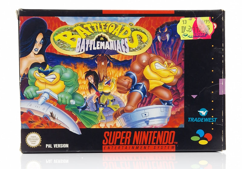 Super Nintendo Spiel : Battletoads in Battlemaniacs - SNES Modul OVP PAL NOE