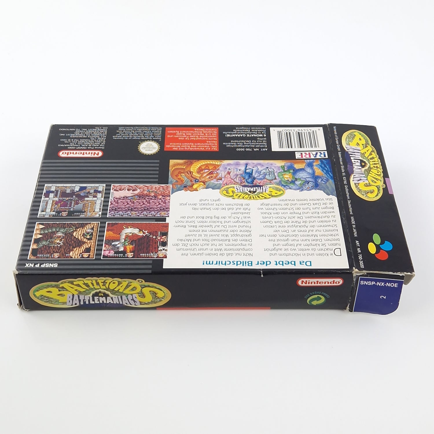 Super Nintendo Spiel : Battletoads in Battlemaniacs - SNES Modul OVP PAL NOE