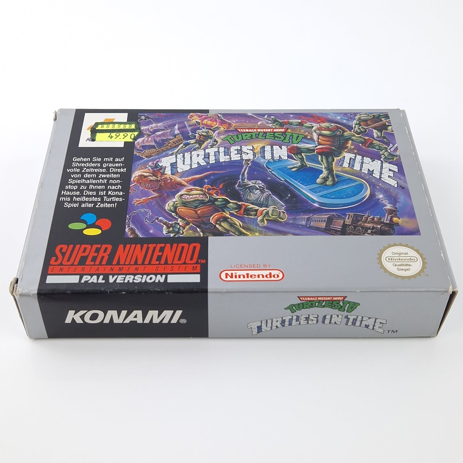 Super Nintendo Spiel : Turtles IV Turtles in Time - SNES Modul OVP PAL NOE