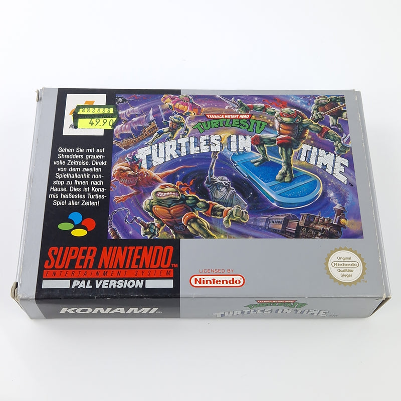 Super Nintendo Spiel : Turtles IV Turtles in Time - SNES Modul OVP PAL NOE