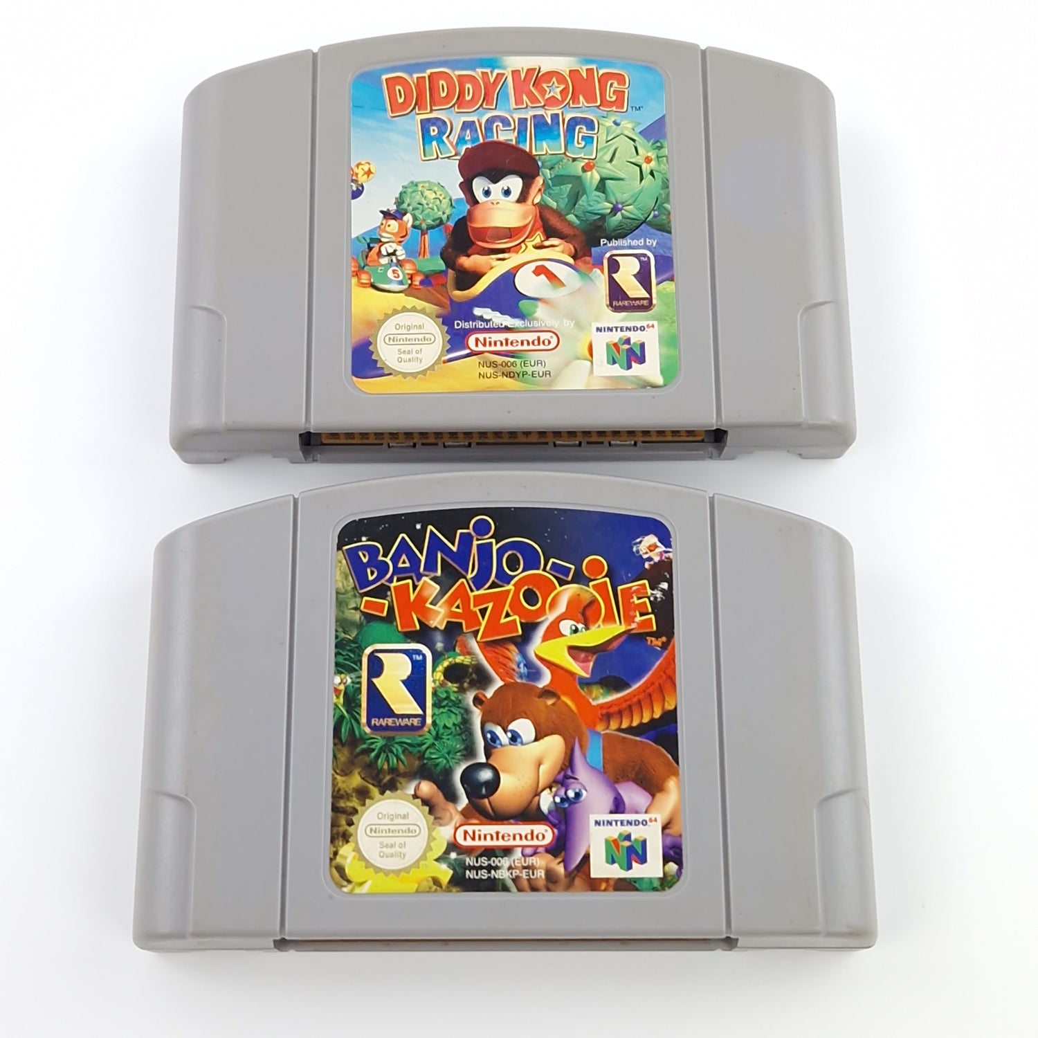 Nintendo 64 Spiele : Banjo Kazooie & Diddy Kong Racing - N64 Module SET PAL