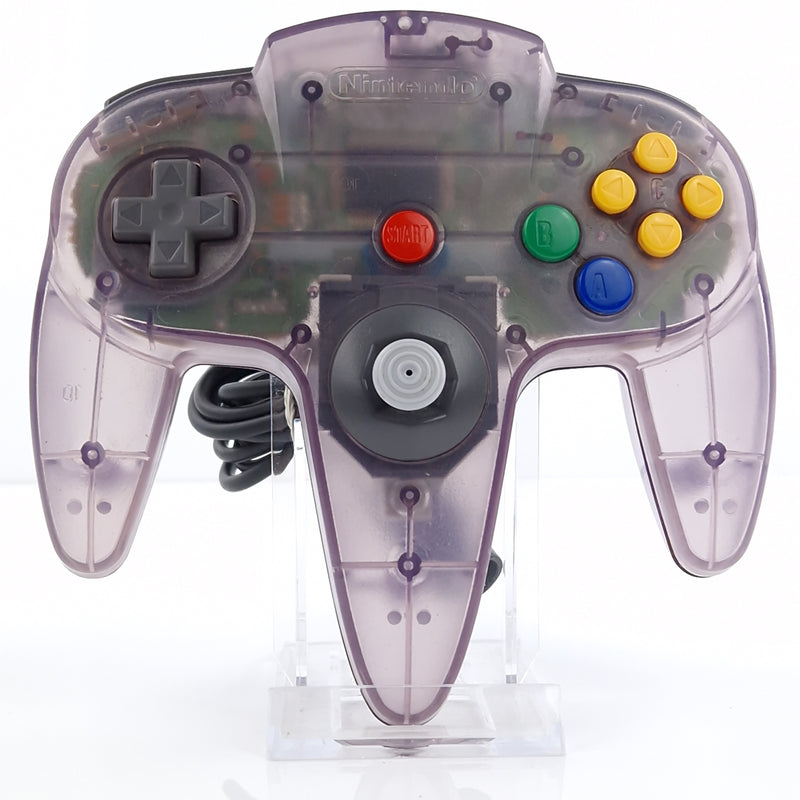 Nintendo 64 Zubehör : Original Clear Purple Lila Controller Gamepad - N64