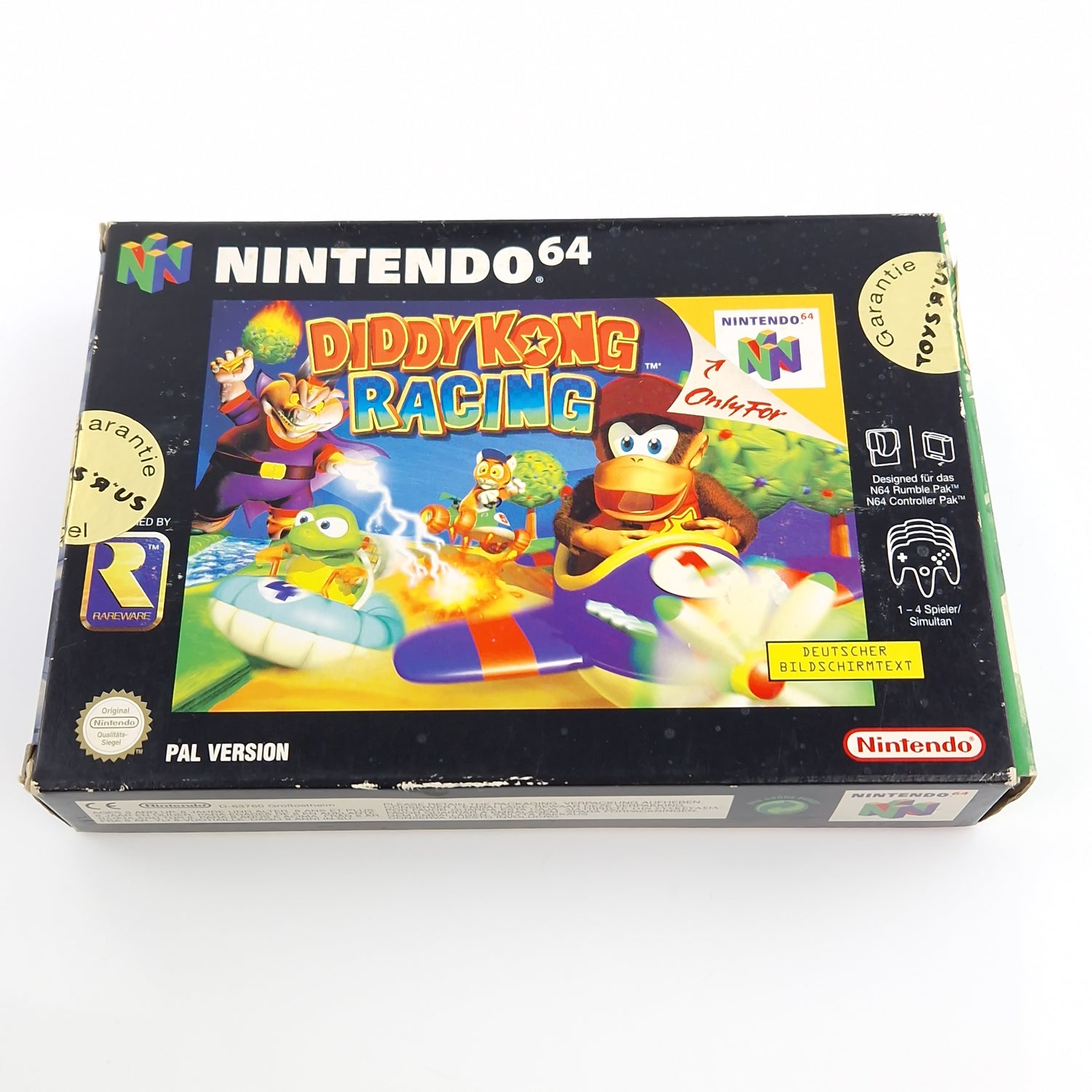 Nintendo 64 Spiel : Diddy Kong Racing - N64 Modul Anleitung OVP cib / PAL NNOE