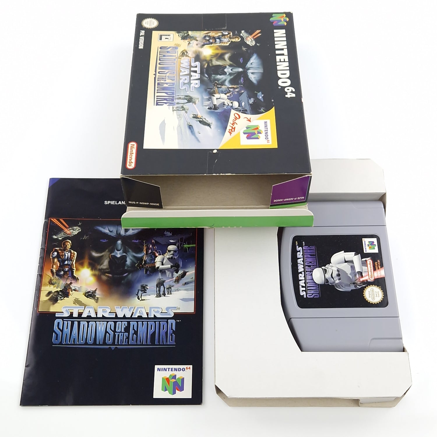 Nintendo 64 Spiel : Star Wars Shadows of the Empire - N64 Modul Anleitung OVP