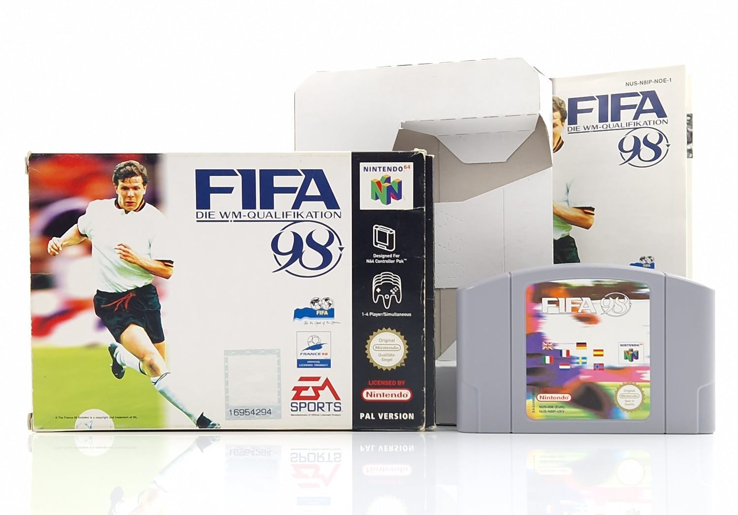 Nintendo 64 Spiel : Fifa Die WM-Qualifikation 98 - N64 Modul Anl OVP cib Fußball