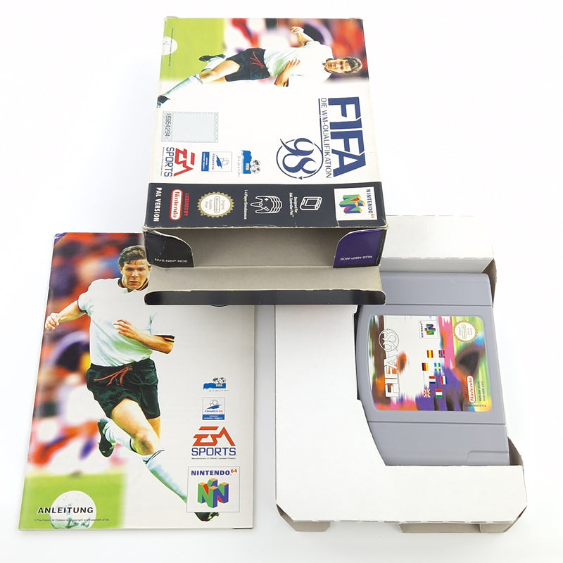 Nintendo 64 Spiel : Fifa Die WM-Qualifikation 98 - N64 Modul Anl OVP cib Fußball