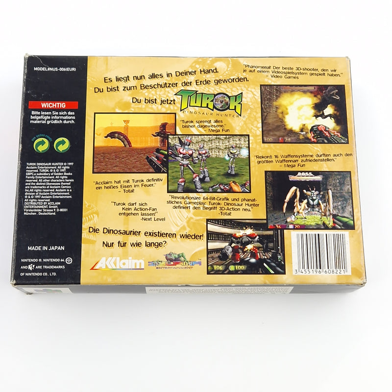 Nintendo 64 Spiel : Turok Dinosaur Hunter - N64 Modul OVP / PAL NOE