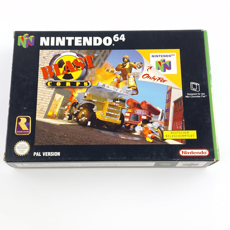 Nintendo 64 Spiel : Blast Corps - N64 Modul Anleitung OVP cib / PAL NNOE