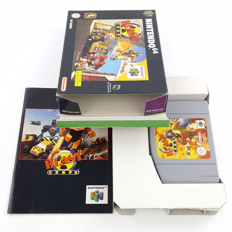 Nintendo 64 Spiel : Blast Corps - N64 Modul Anleitung OVP cib / PAL NNOE