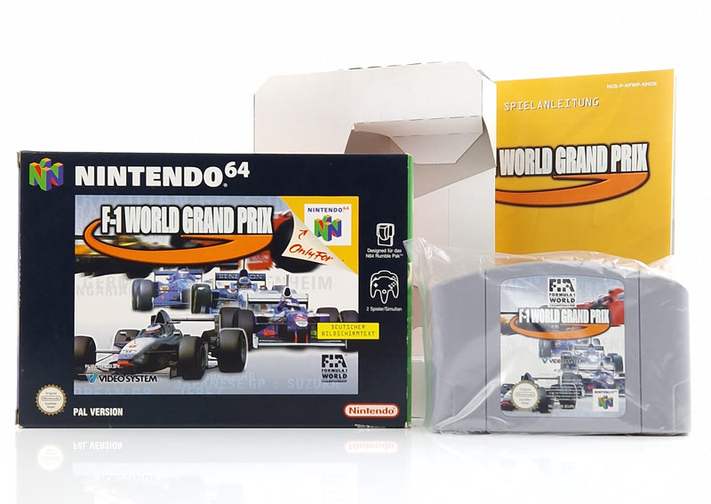 Nintendo 64 Spiel : F1-World Grand Prix - N64 Modul Anleitung OVP cib Autorennen