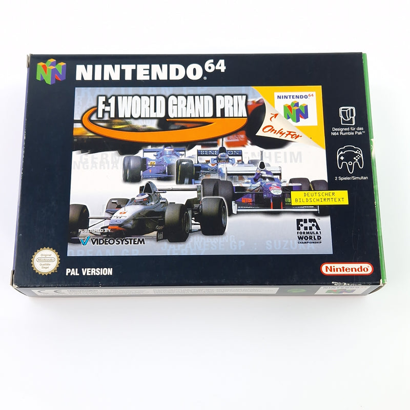 Nintendo 64 Spiel : F1-World Grand Prix - N64 Modul Anleitung OVP cib Autorennen