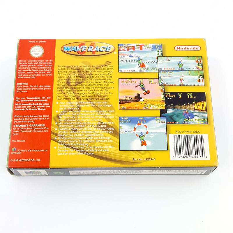 Nintendo 64 Spiel : Wave Race 64 - N64 Modul Anleitung OVP cib / PAL NNOE