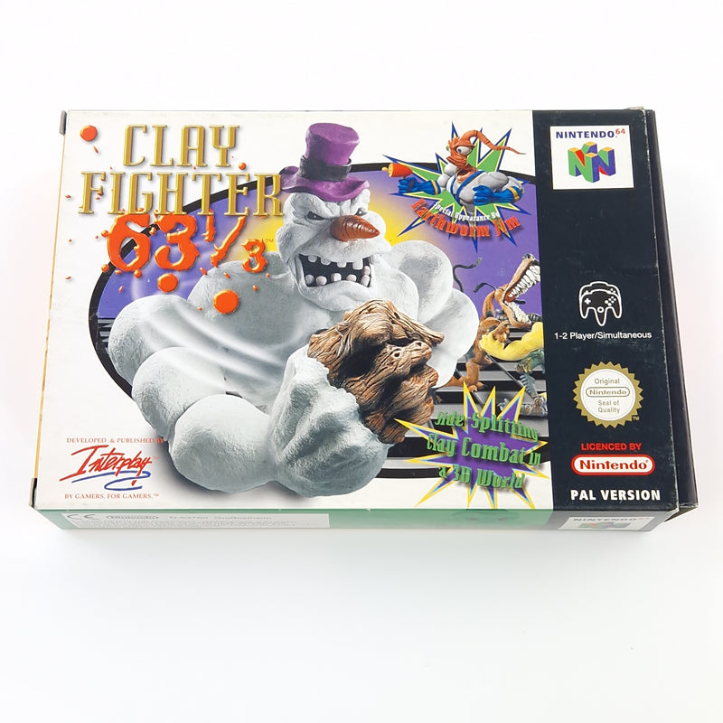 Nintendo 64 Spiel : Clay Fighter 63 1/3 - N64 Modul Anleitung OVP cib / PAL EUU