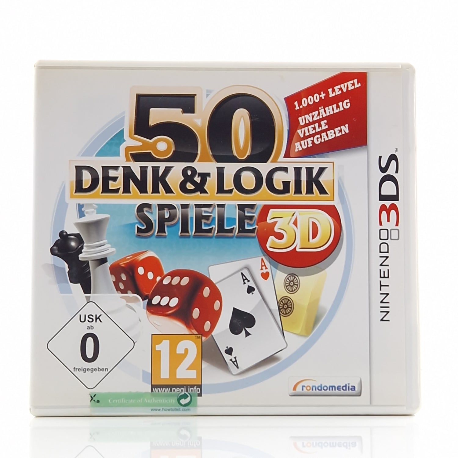 Nintendo 3DS Spiel : 50 Denk & Logik Spiele 3D - OVP