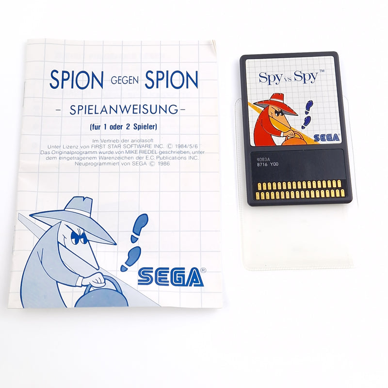 Sega Master System Spiel : Spy vs Spy die Sega Card - Cartridge Anleitung OVP MS