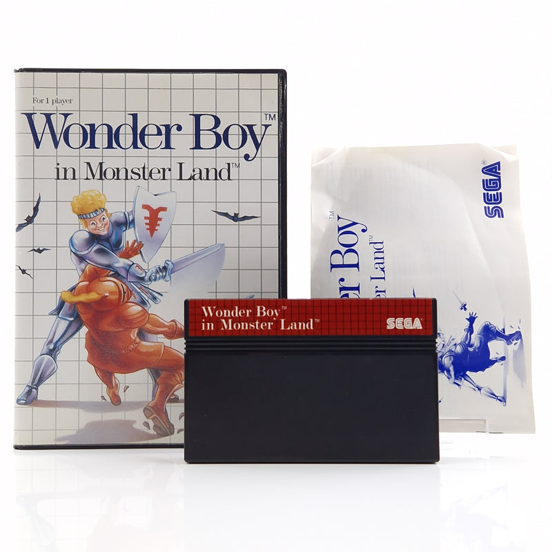 Sega Master System Spiel : Wonder Boy in Monster Land - Cartridge Anleitung OVP