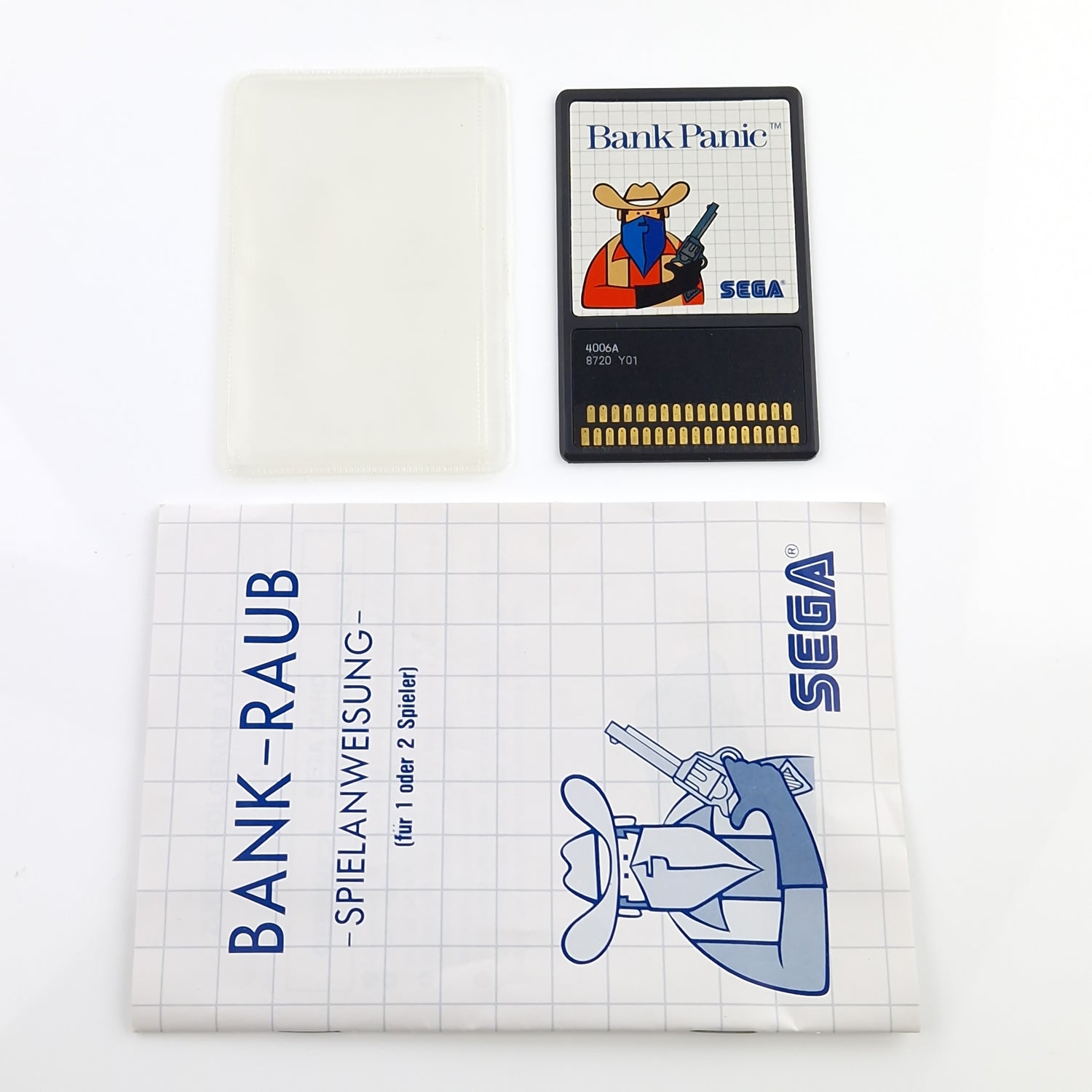 Sega Master System Spiel : Bank Panic Die Sega Card - Cartridge Anleitung OVP MS