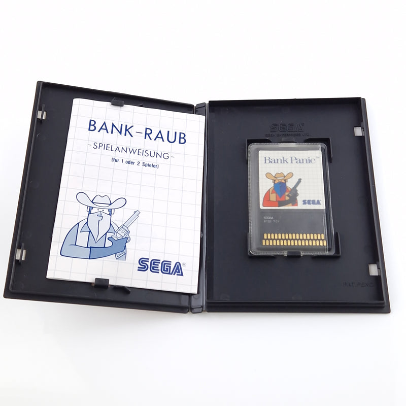 Sega Master System Spiel : Bank Panic Die Sega Card - Cartridge Anleitung OVP MS