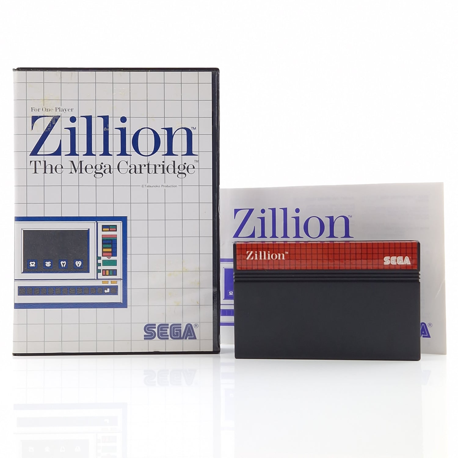 Sega Master System Spiel : Zillion The Mega Cartridge - Modul Anleitung OVP MS