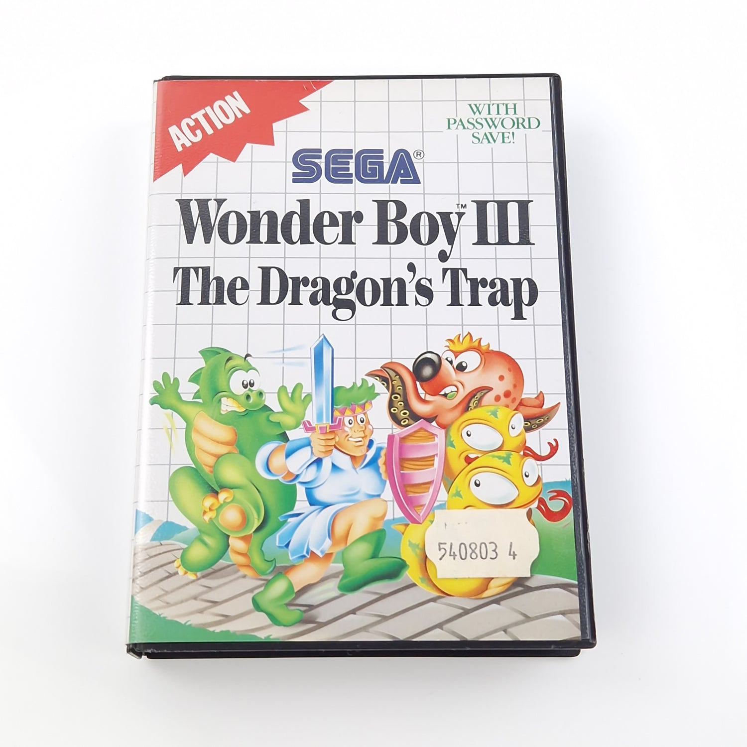 Sega Master System Spiel : Wonder Boy III The Dragons Trap - Modul Anleitung OVP