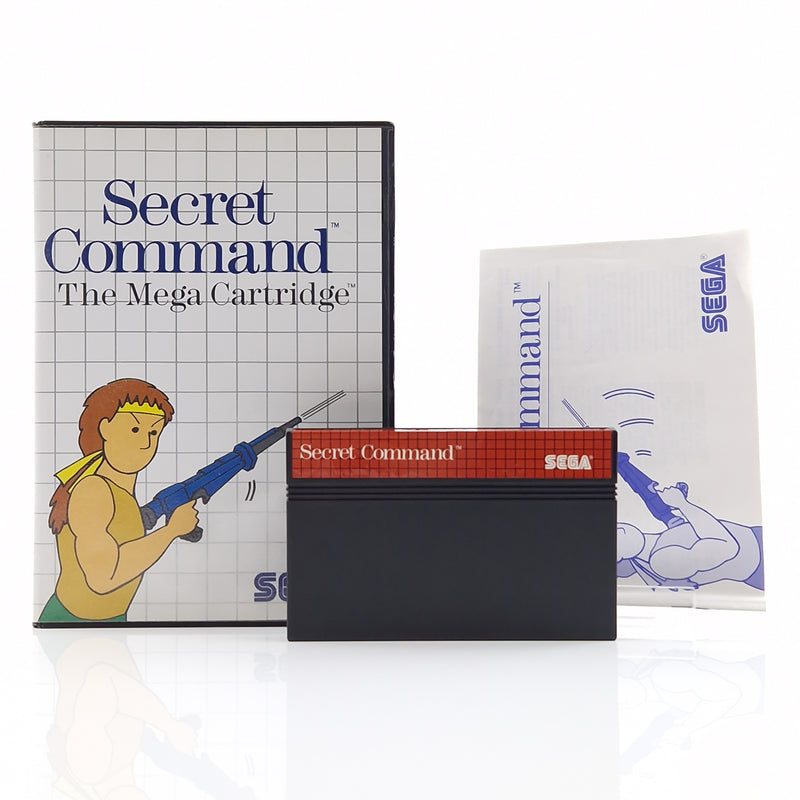 Sega Master System Spiel : Secret Command - Modul Anleitung OVP MS PAL