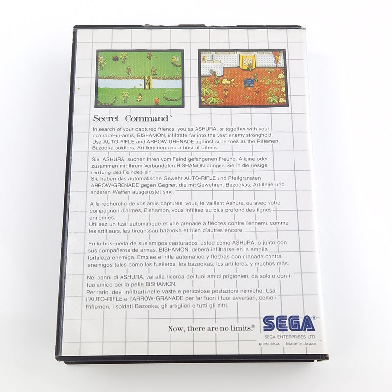 Sega Master System Spiel : Secret Command - Modul Anleitung OVP MS PAL