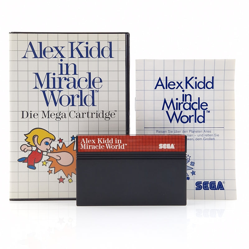 Sega Master System Spiel : Alex Kidd in Miracle World - Modul Anleitung OVP MS