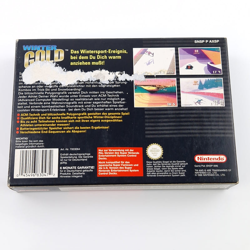 Super Nintendo Spiel : Winter Gold - SNES Modul Anleitung OVP cib / PAL