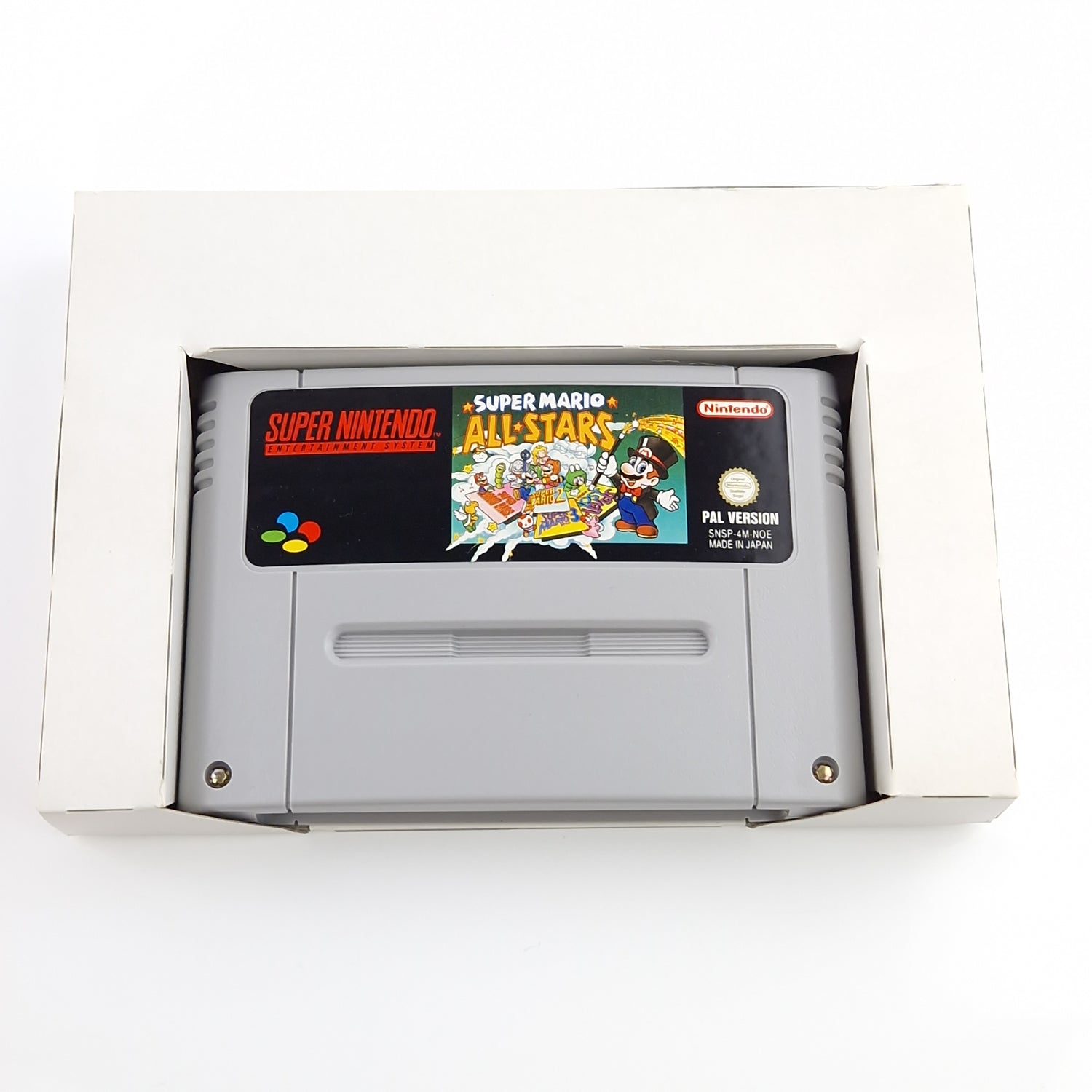 Super Nintendo Spiel : Super Mario Allstars - SNES Modul & OVP / PAL NOE