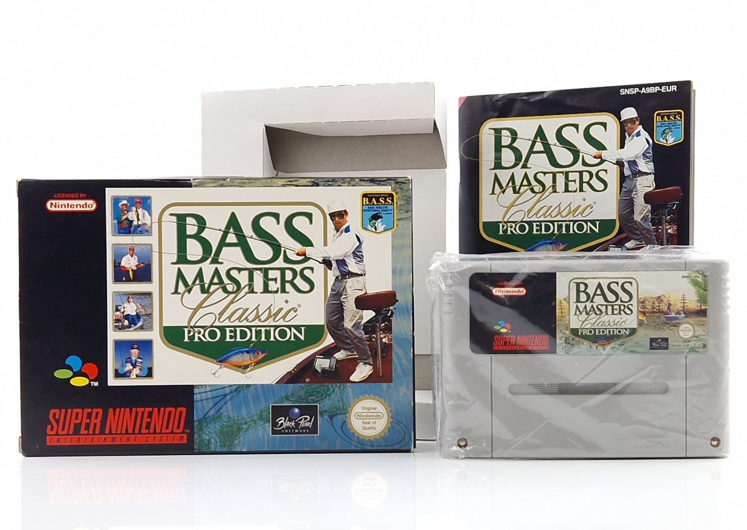 Super Nintendo Spiel : Bass Masters Classic Pro Edition - SNES Fishing Angel OVP