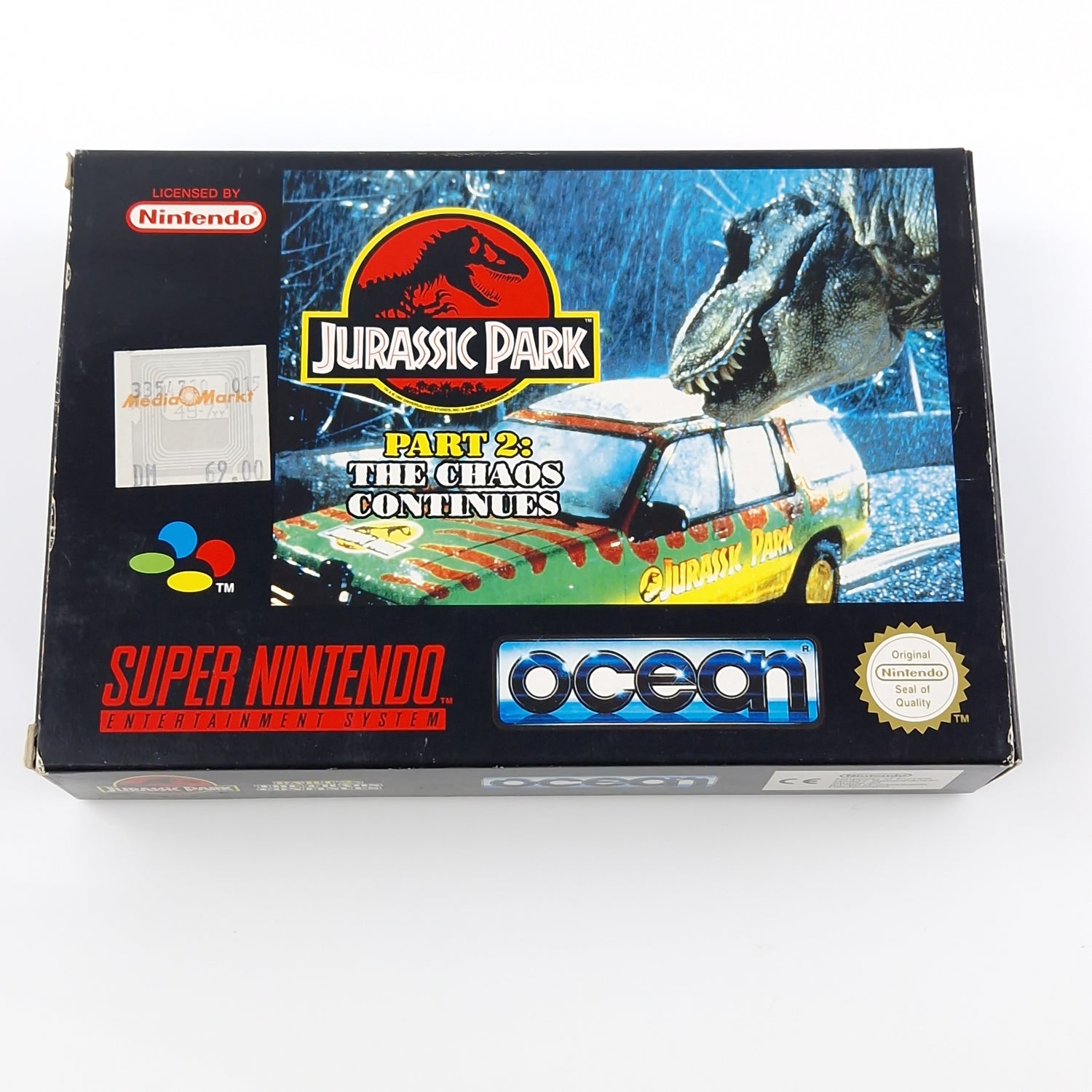 Super Nintendo Spiel : Jurassic Park Part 2 The Chaos Continues - SNES OVP PAL