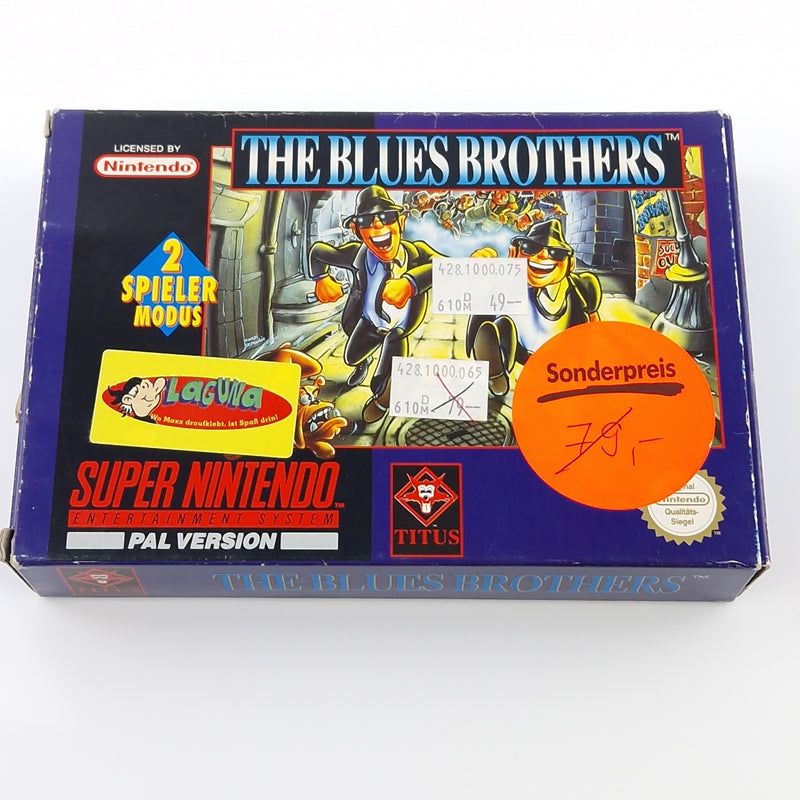 Super Nintendo Spiel : The Blues Brothers - SNES Modul Anleitung OVP cib PAL NOE