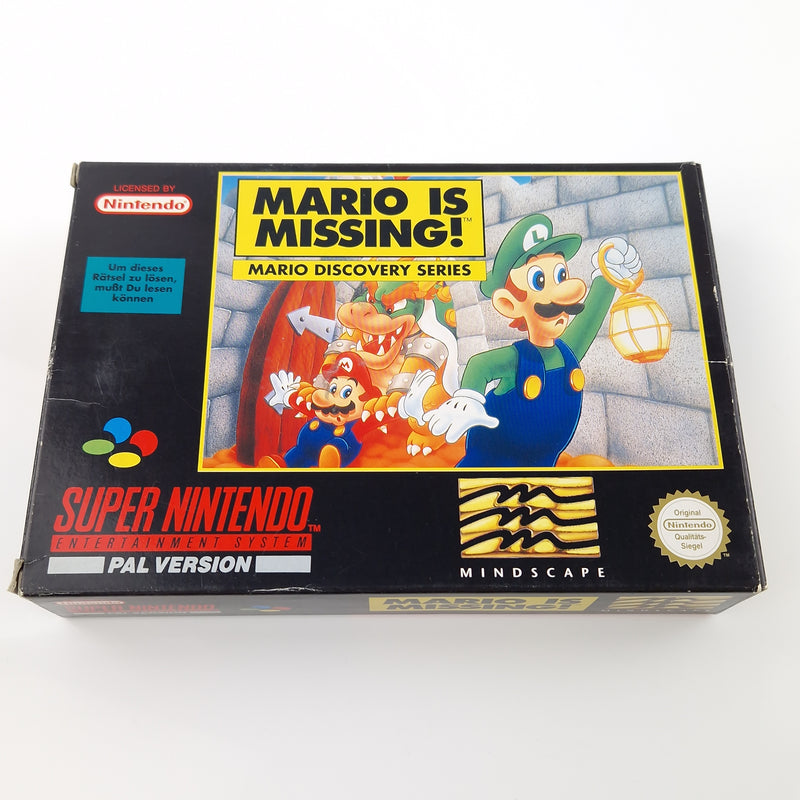 Super Nintendo Spiel : Mario is missing - SNES Modul Anleitung OVP cib PAL NOE