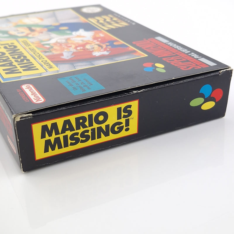 Super Nintendo Spiel : Mario is missing - SNES Modul Anleitung OVP cib PAL NOE