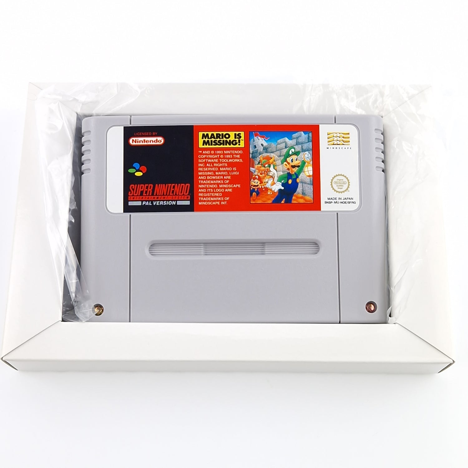 Super Nintendo Spiel : Mario is missing - SNES Modul Anleitung OVP cib PAL NOE