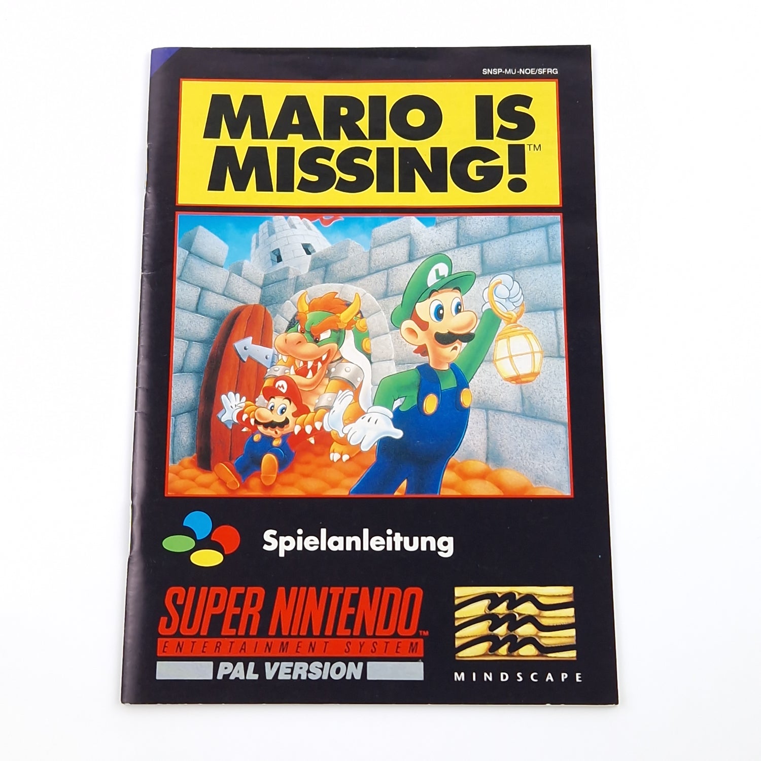 Super Nintendo Spiel : Mario is missing - SNES Modul Anleitung OVP cib PAL NOE