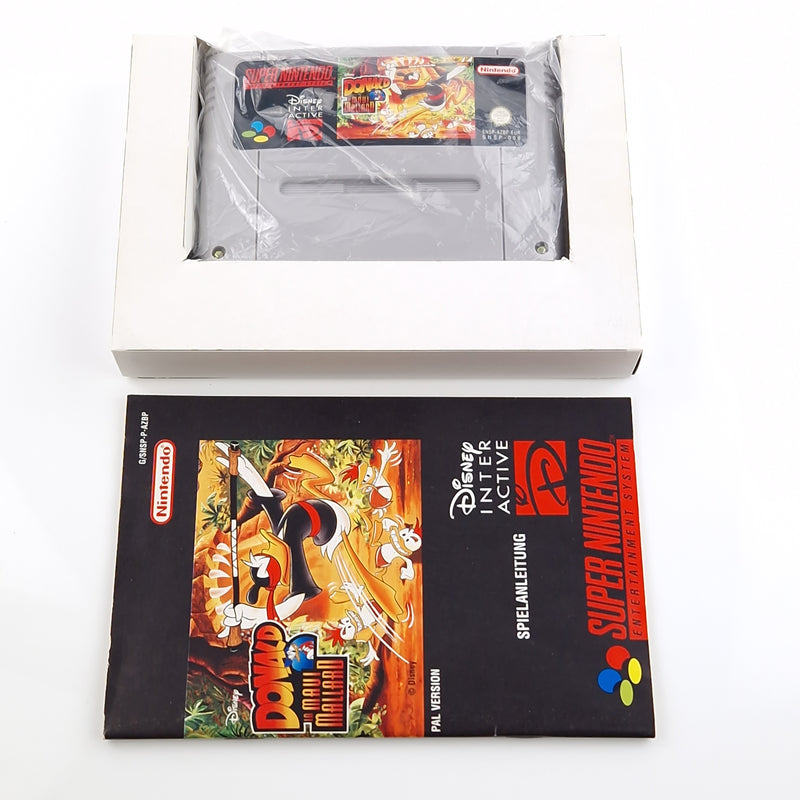 Super Nintendo Spiel : Donald in Maui Mallard - SNES Modul Anleitung OVP cib PAL