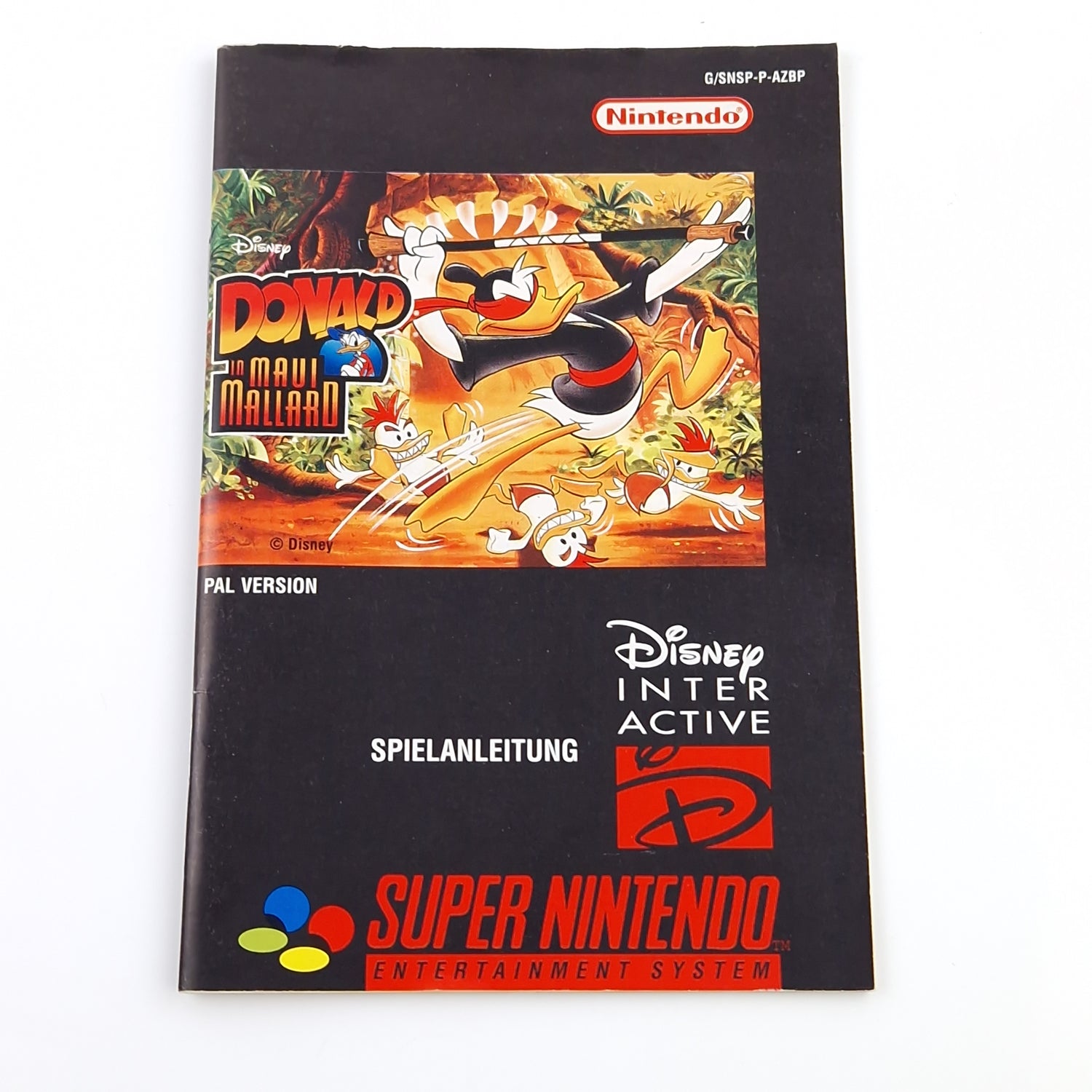 Super Nintendo Spiel : Donald in Maui Mallard - SNES Modul Anleitung OVP cib PAL