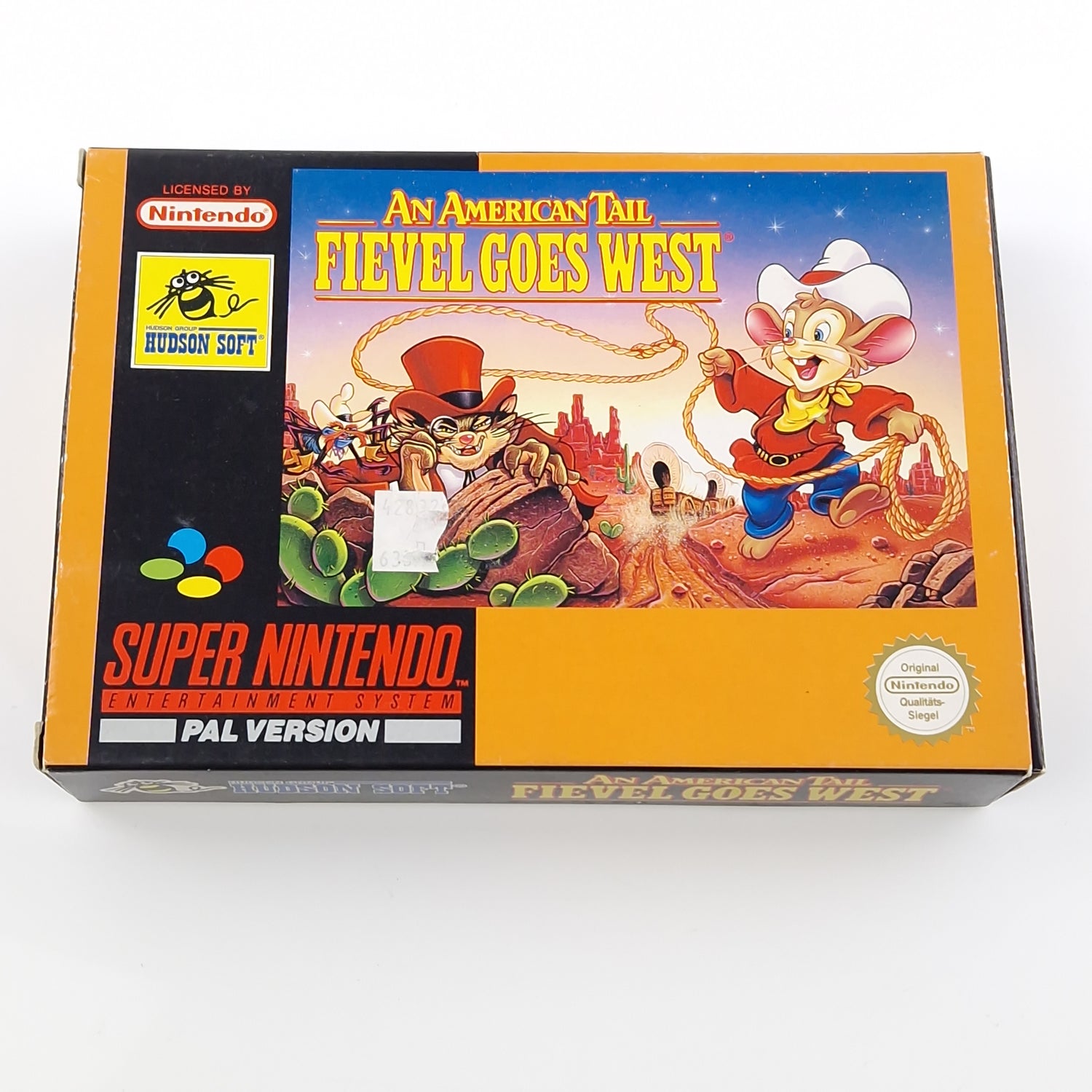 Super Nintendo Spiel : An American Tail Fievel Goes West - SNES OVP PAL NOE