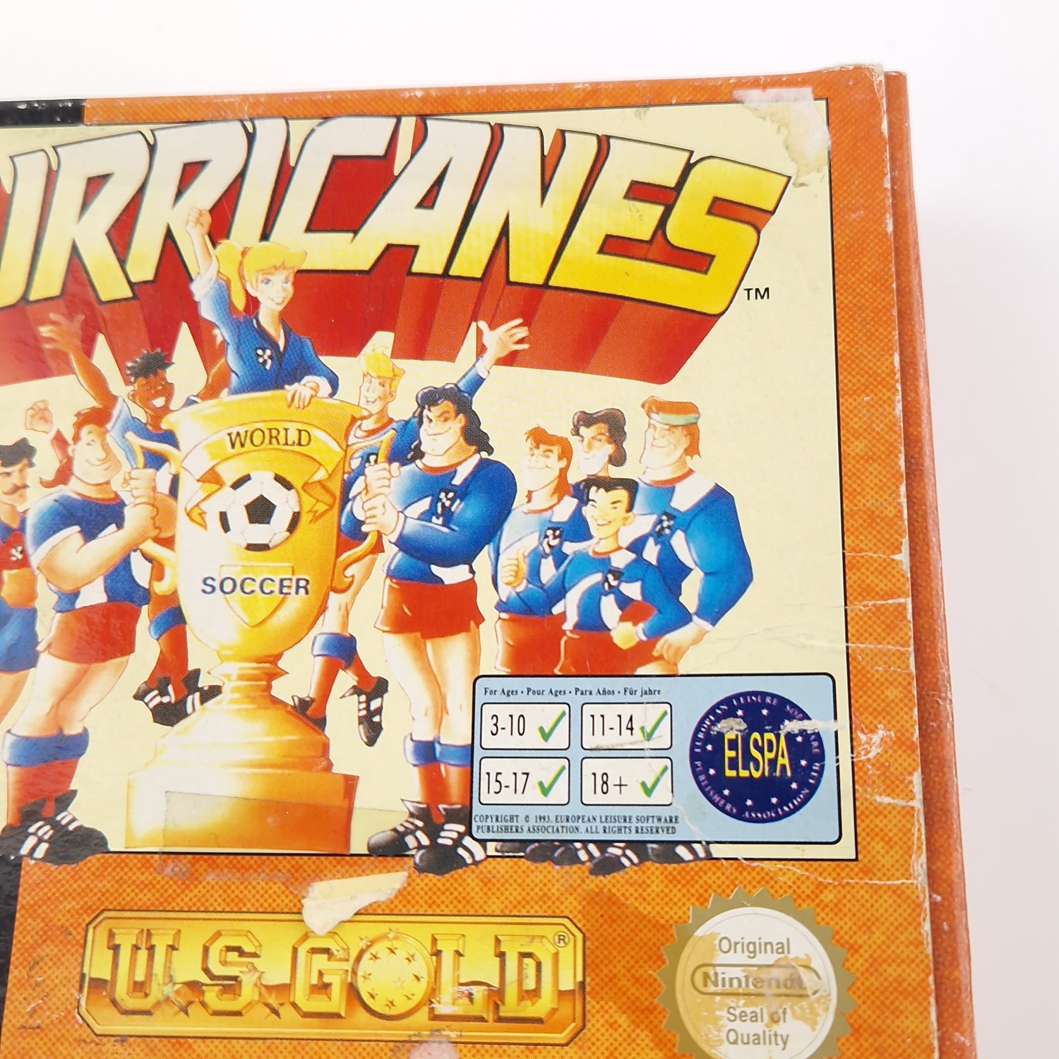 Super Nintendo Spiel : Hurricanes Fußball - SNES Modul Anleitung OVP PAL EUR