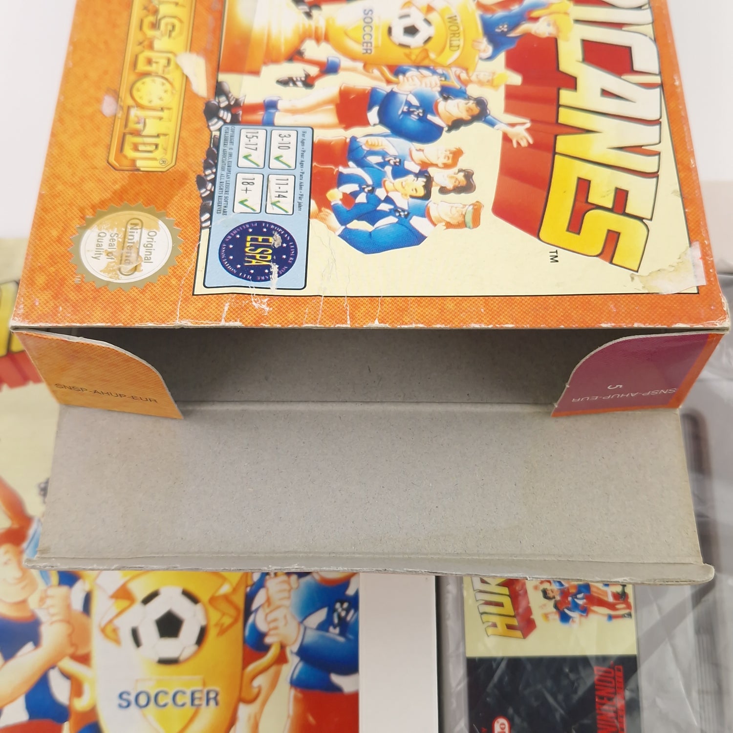 Super Nintendo Spiel : Hurricanes Fußball - SNES Modul Anleitung OVP PAL EUR